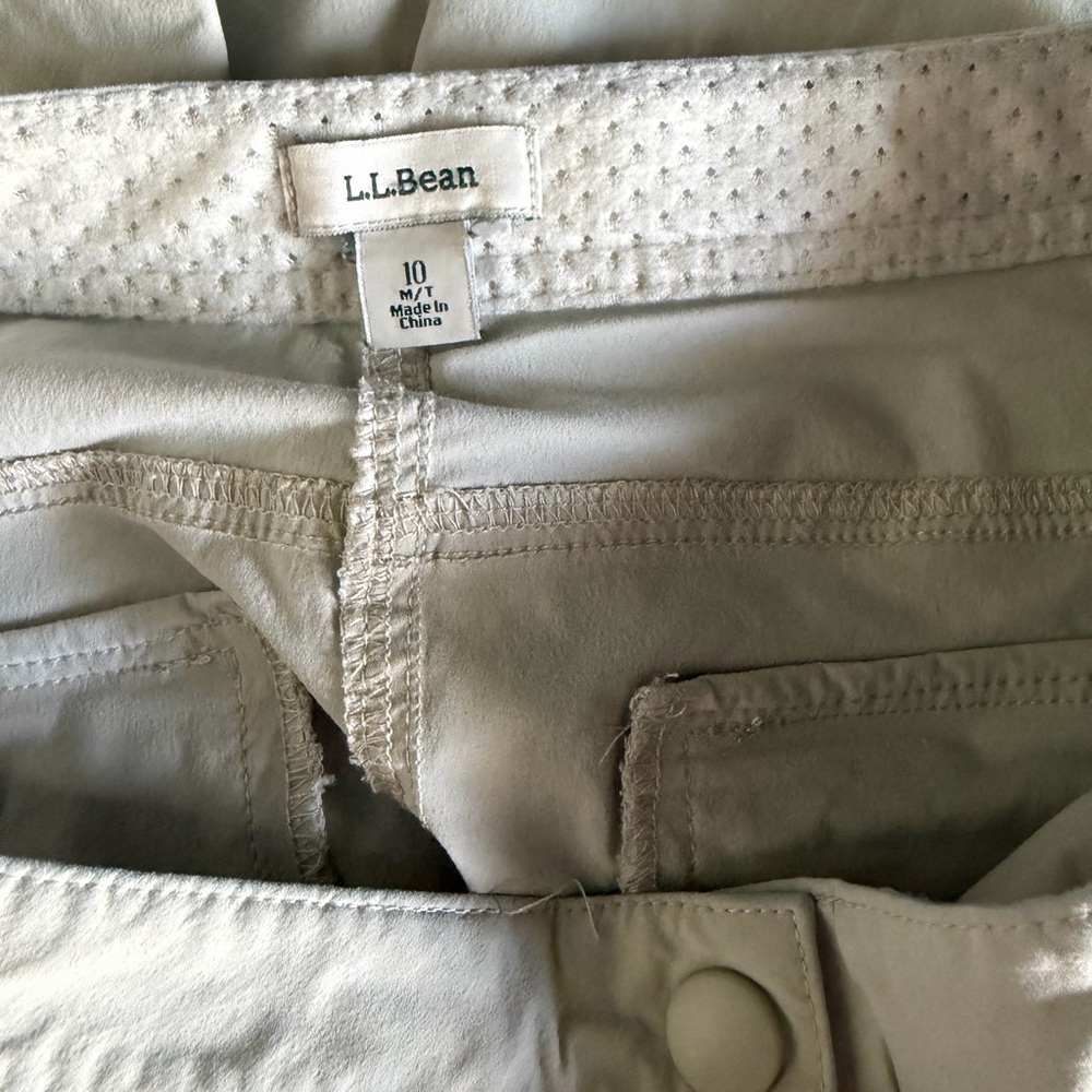 L.L. Bean Women's Size Khaki Comfort Trail Adjustable Waist Pants - Picture 6 of 12